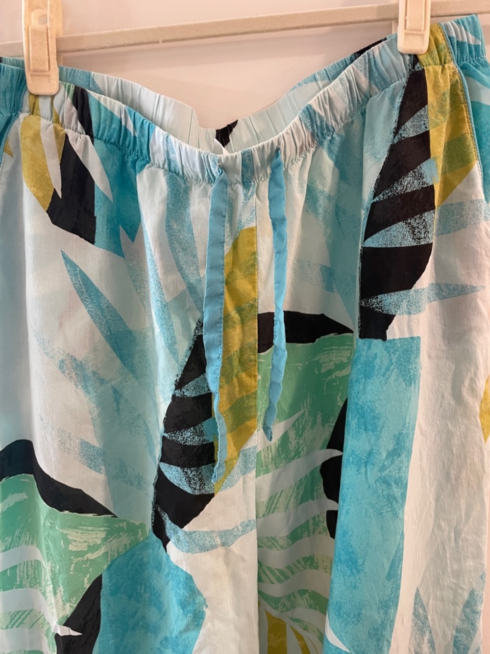stars above Light Blue Tropical Wide Leg Pants - Picture 3 of 5